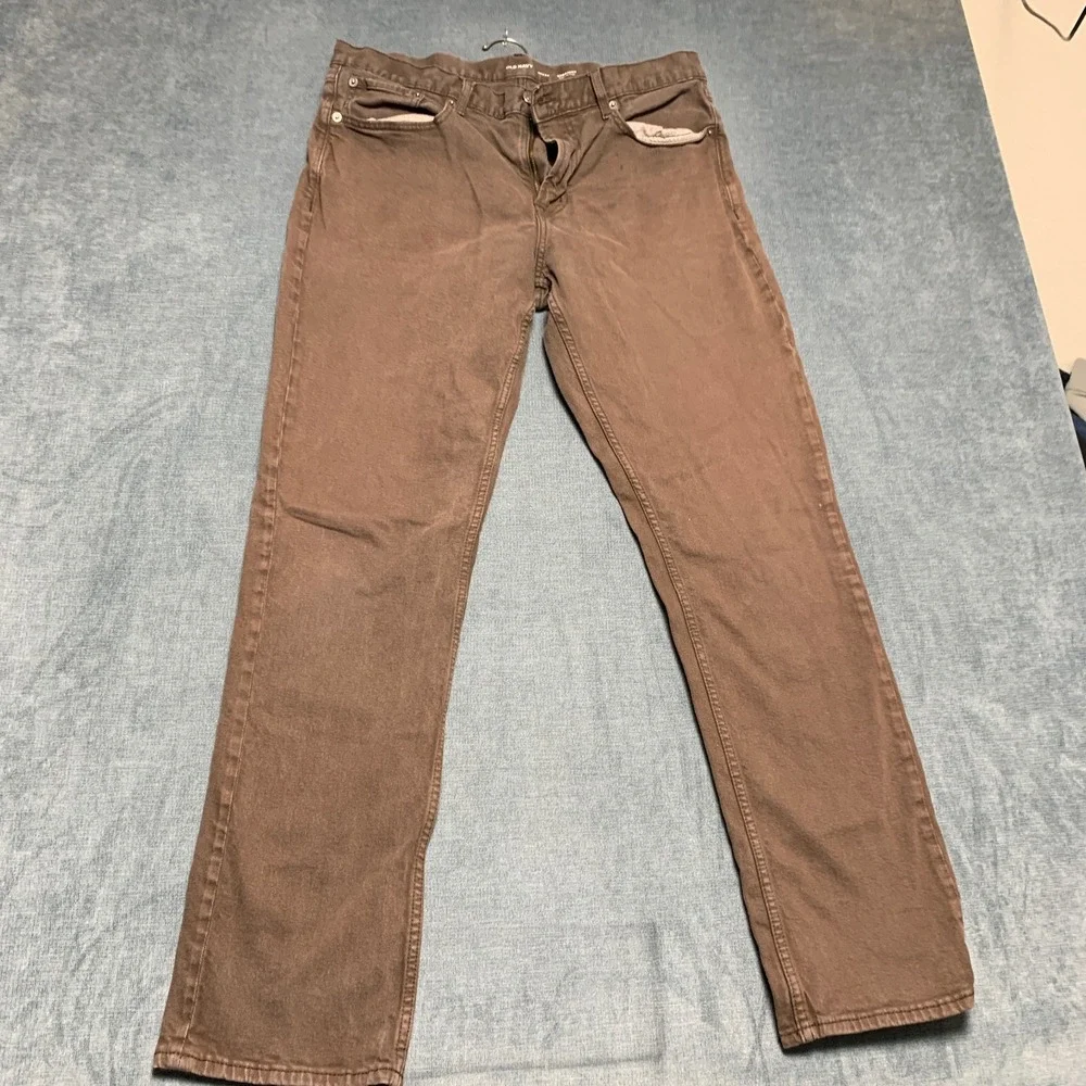 Old Navy Jeans Mens 36x34 Brown Denim Built In Flex Casual Straight Leg 5 Pocket
